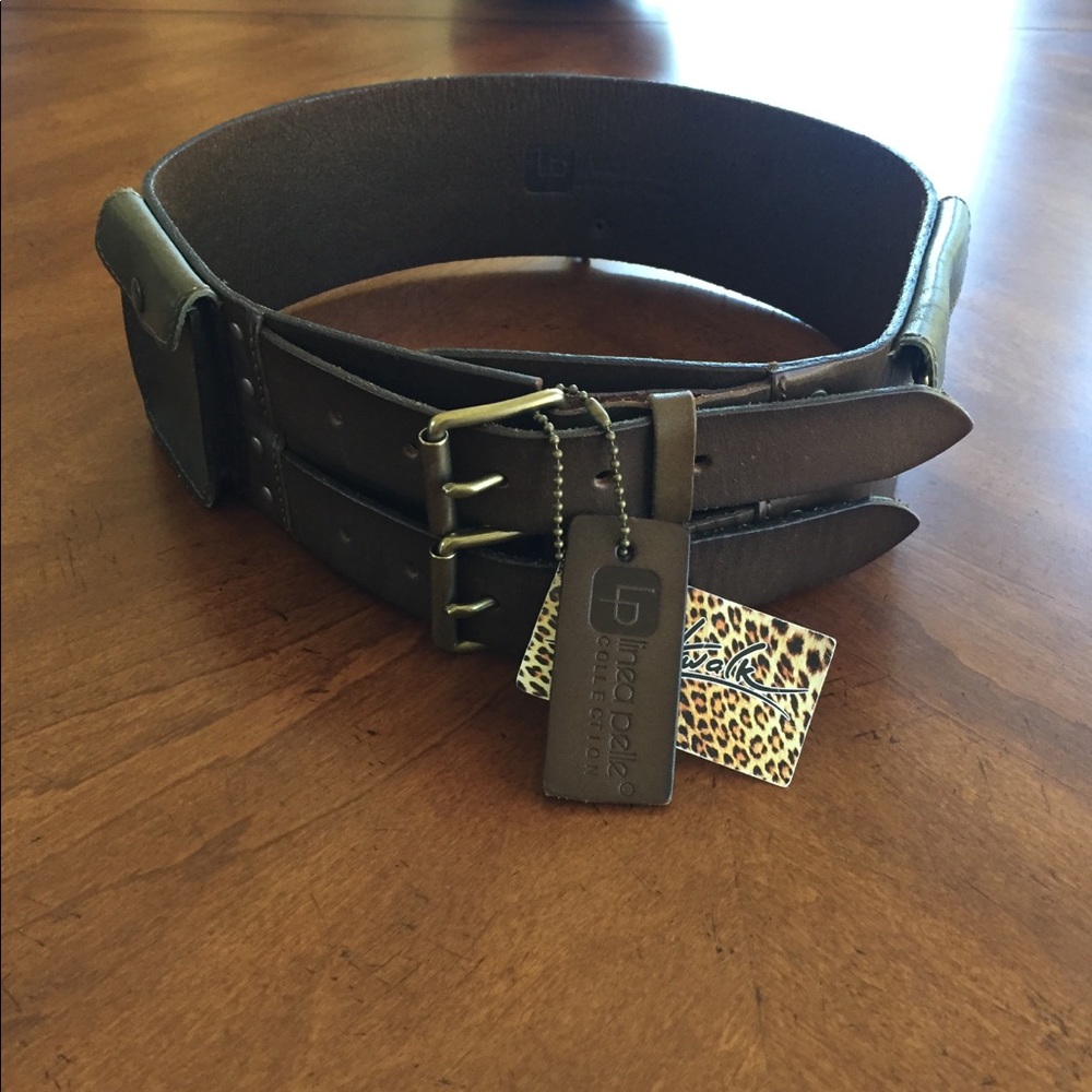 Leather military style belt.